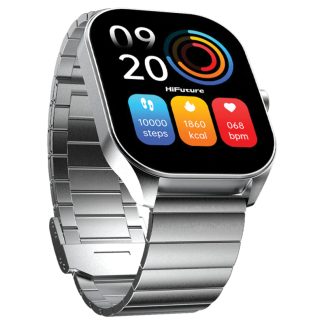 HiFuture Apex AMOLED Stainless Steel Smartwatch – Silver