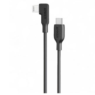 Anker USB-C to 90 Degree Lightning Cable 3Ft/0.9M – Black