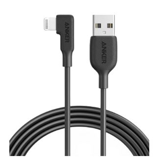 Anker USB-A to 90 Degree Lightning Cable 3Ft/0.9M – Black