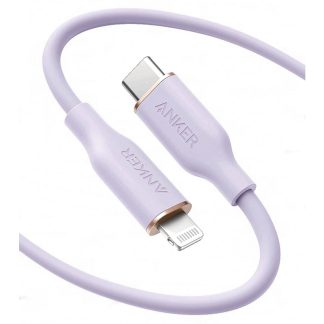 Anker A8663HQ1 PowerLine III Flow USB-C to Lightning Cable 6ft/1.8m – Purple