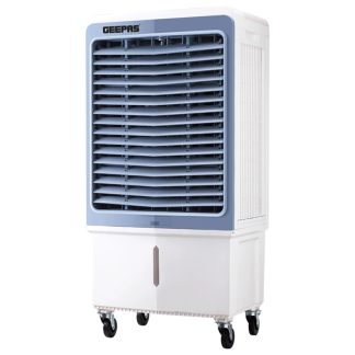 Geepas GAC16021 Digital Air Cooler | 60L Tank | 200W Powerful Motor | Remote Control with Dual Modes | 3 Speed Settings with Timer | Portable Cooler with Ice Box & Wheels