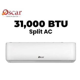 Oscar OS36KSR410 Split Air Conditioner | 31000 BTU Capacity | Modern Design | Reliable Performance | White