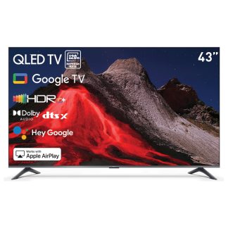 Xiaomi TV A Pro 2026 QLED – 43 Inch (Google TV | QLED | 4K 120Hz Display | Dolby Audio, DTS-X, And DTS Virtual:X | Premium Quality Metallic Design | 360° Bluetooth Remote Control)