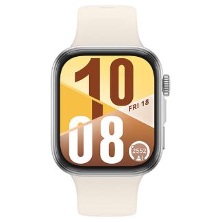 Huawei Watch Fit 4 – White (1.82 inch Square AMOLED display | 10 Days Battery Life | 5ATM Water Resistant | 100 Fitness Modes | White Fluoroelastomer Strap