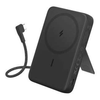 Anker Zolo 10000mAh 30W Magnetic Wireless Power Bank With USB C Cable – Black – A1685H11