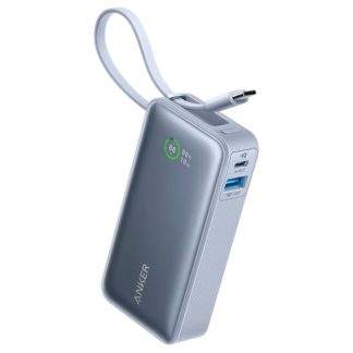 Anker Nano Power Bank 30W built-In USB-C Cable 10000mAh | Blue – A1259H31