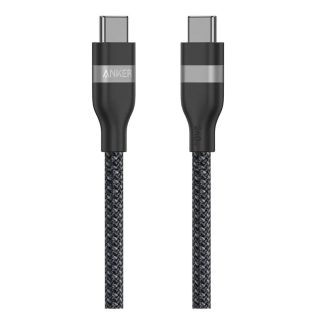 Anker USB C To USB C 240W Upcycled Braided 6ft Fast Charging Cable | Black – A82E2H12