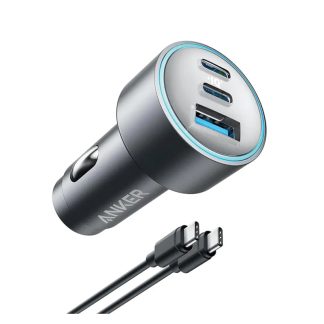 Anker 535 Car Charger 67W 3-Port with USB-C Cable / Black – B2731HA1