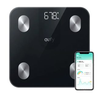Anker Eufy Smart Scale A1 | 12 Full Body Insights | LED Display | Black – T9120K11