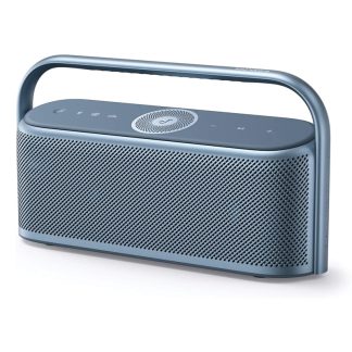 Anker Soundcore Motion X600 Portable Bluetooth Speaker (50W Sound | IPX7 | Pro EQ | AUX-in | A3131031) – Blue