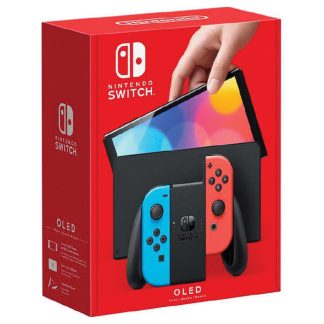Nintendo Switch Console OLED with Neon Red & Neon Blue