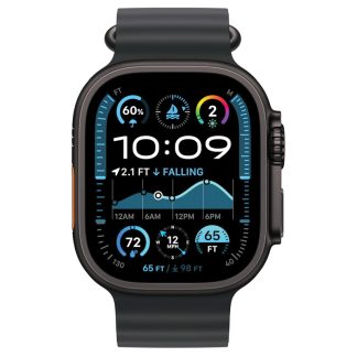 Apple Watch Ultra 2 GPS + Cellular 49mm Black Titanium Case with Black Ocean Band – MX4P3