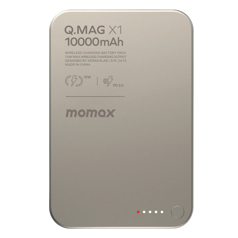 MOMAX Q.MAG X1 Magnetic Wireless Battery Pack (1000mah)13MM Ultra Slim