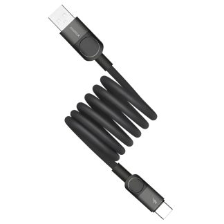 MOMAX Mag.Link Magnetic USB-A to USB-C Cable – 66W – 1m – DA57D – Black