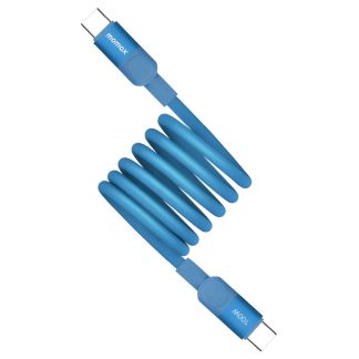 MOMAX Mag.Link Magnetic USB-C to USB-C Cable – 100W – 1m – DC52B – Blue