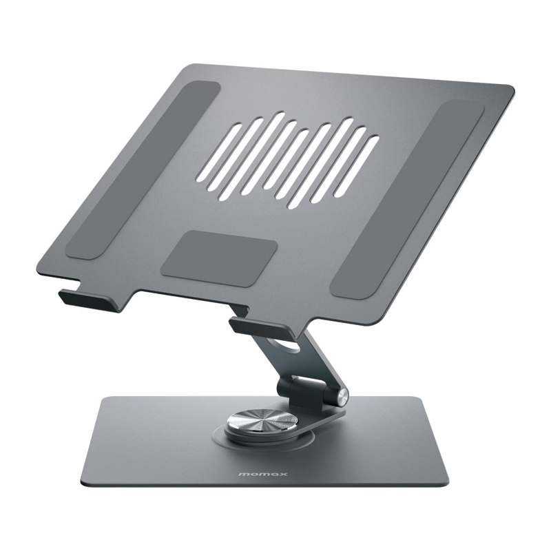MOMAX Fold Stand 360° Rotatable Laptop & Tablet Stand – Up to 17″ – 10kg – KH10E – Space Grey