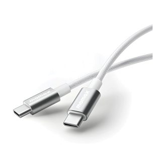 MOMAX Elite 60W USB-C to USB-C Cable – 0.5m – White
