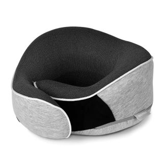 MOMAX 1-World Ergonomic Travel Pillow – Memory Foam – SR37E – Grey