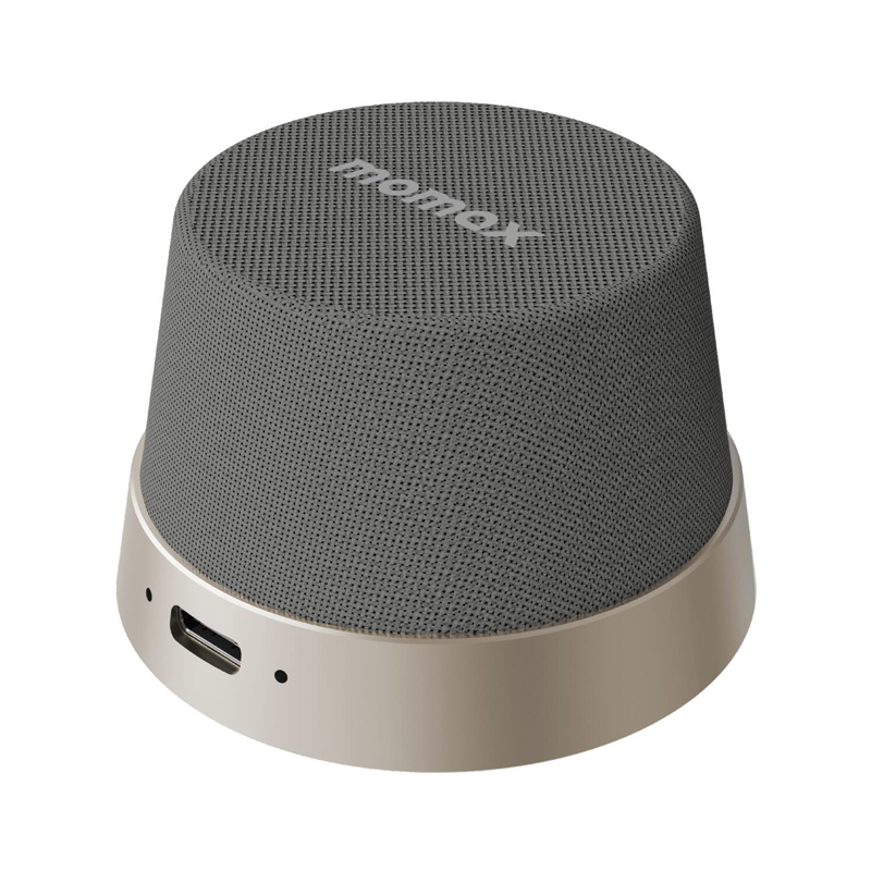 MOMAX 1-Vibe Go Magnetic Wireless Speaker | 3W | Bluetooth 5.3 | IPX6 | Titanium