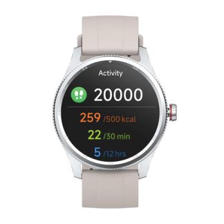 MOMAX 1-Wear Smart Watch Round – Silver