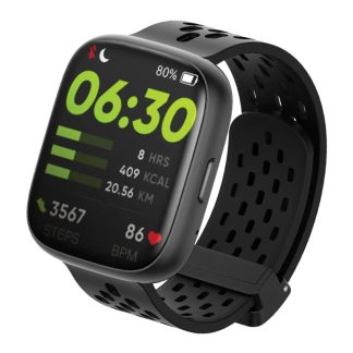 MOMAX 1-Wear Lite Smart Watch – 1.83″ Display – IP68 – 100+ Sports Modes – SW1SD – Black