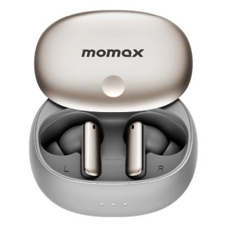 MOMAX 1-VIBE LITE True Wireless Noise Cancelling Earbuds – Titanium