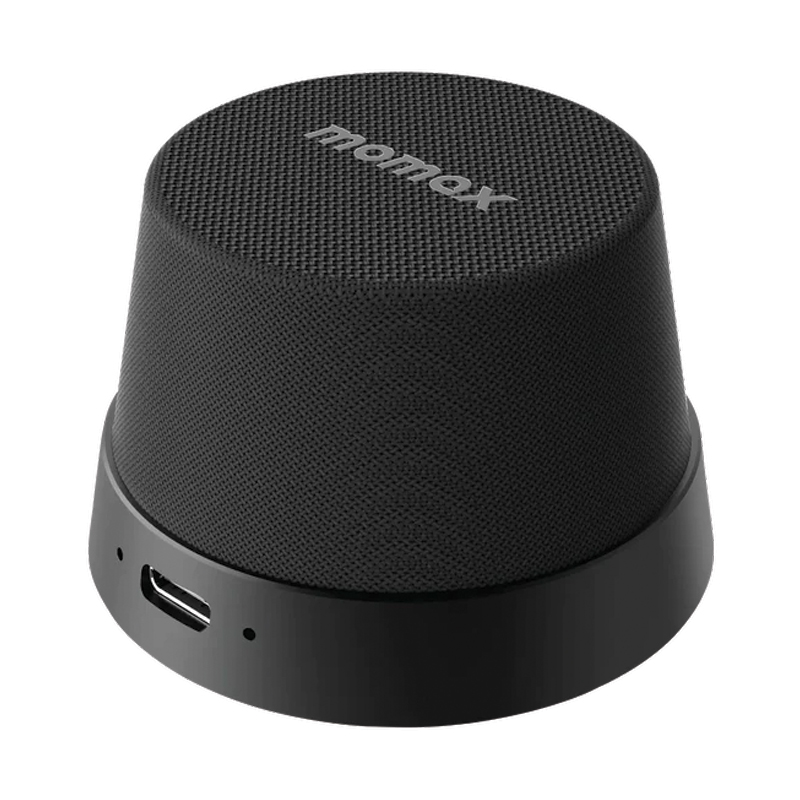MOMAX 1-VIBE GO Magnetic Wireless Speaker – Black