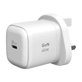 MOMAX 1-Charge 45W GaN Charger – 1 × USB-C – UM73UKW – White