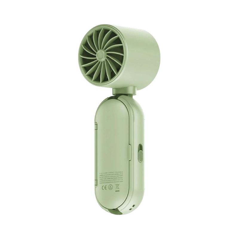 MOMAX 1° Go Clamp Compact Foldable Umbrella-Clip Mini Fan | Green | IF22G