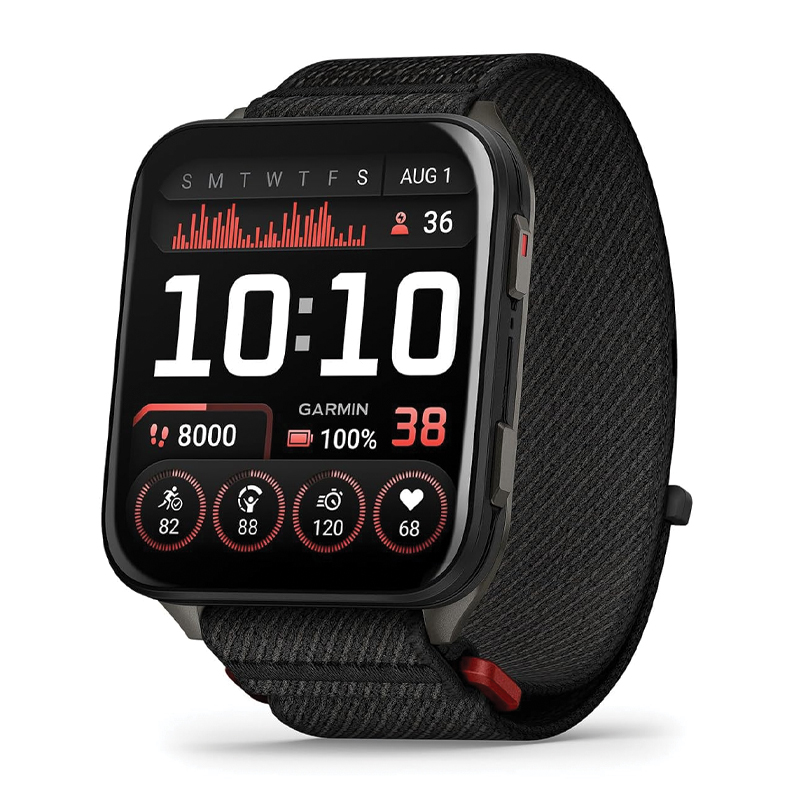 Garmin Venu X-1 | Thin and Lightweight GPS Smartwatch | AMOLED Display | Advanced Health and Fitness Features | Black with Slate Titanium Caseback and Black ComfortFit Nylon Band