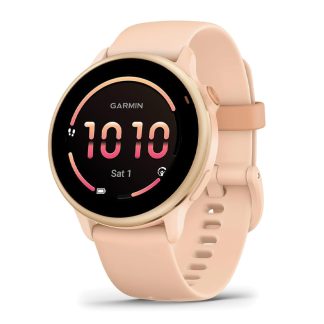 Garmin Vivoactive 6 GPS Smartwatch | Pink Dawn/Pink Dawn Metallic | Worldwide | Advanced Health and Fitness Features, Up to 11 Day Battery, Energy Monitoring, Sleep Coach | 010-02985-03