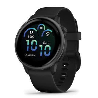 Garmin Vivoactive 6 GPS Smartwatch | Black/Slate | Worldwide | Advanced Health and Fitness Features, Up to 11 Day Battery, Energy Monitoring, Sleep Coach | 010-02985-00