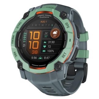 Garmin Instinct® 3 GPS Rugged Smartwatch | 50mm | AMOLED Display | Neotropic Bezel | Twilight Silicone Band | Worldwide | Multi-Band GPS | LED Flashlight | 010-03020-01