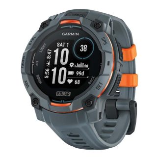 Garmin Instinct® 3 Solar GPS Rugged Smartwatch | 45mm | Twilight Bezel | Twilight Band | Solar Charging | Multi-Band GPS | LED Flashlight | 010-02934-01