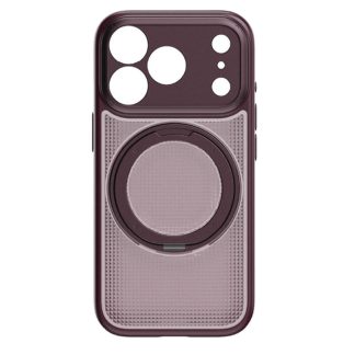 MOMAX Soma Crystal Magnetic Case for iPhone 18 Pro Max 6.9″ – Burgundy