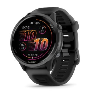Garmin Forerunner® 570 GPS Running Smartwatch | 47mm | Wi-Fi | AMOLED Display | Black | Silicone Band | Worldwide | 010-02971-00