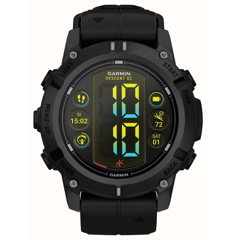 Garmin Descent G2 Dive Computer | 1.2-inch AMOLED | Sapphire Crystal | Black | 010-02986-00