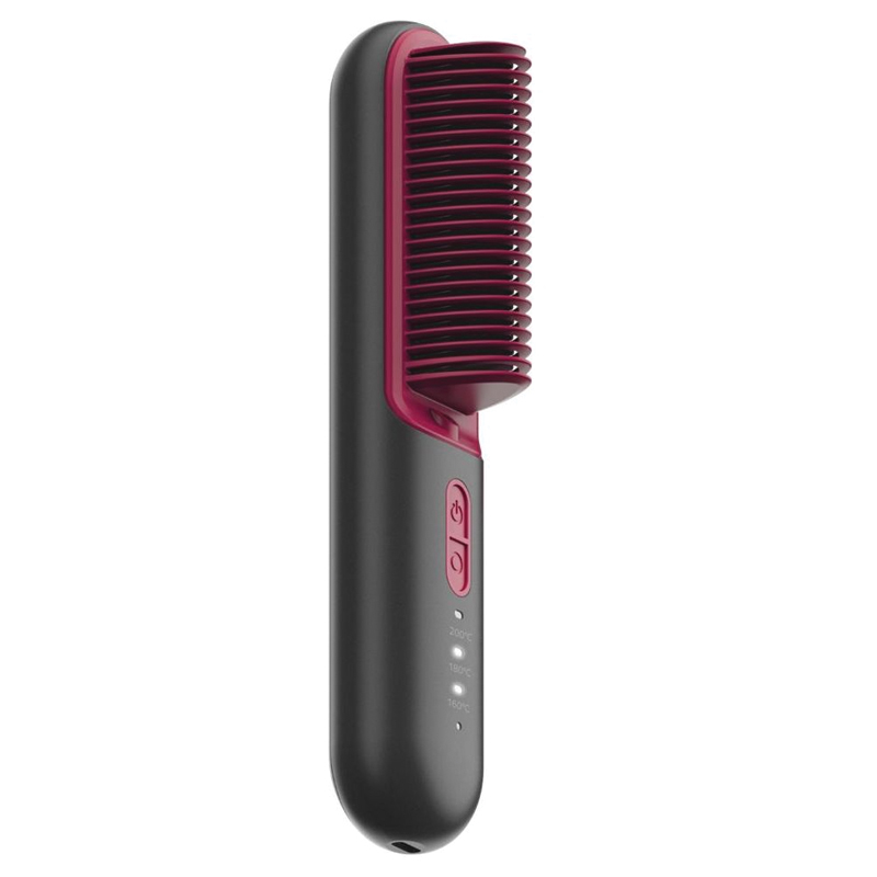 MOMAX Ultra Sleek Cordless Hair Straightener Brush – 15W – 2500mAh – HL12E – Grey