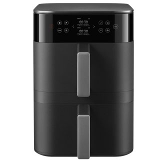 Xiaomi Dual Zone Air Fryer – Black (12L Capacity | Dual Zone Cooking | Touch Control | Sync Cook & Finish | Adjustable Temperature Control | BHR0883EU)