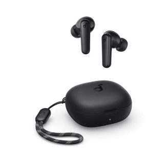 Soundcore R50i True Wireless Earbuds | Black | BassUp | IPX5 Waterproof | Up to 30 Hours Playtime | 22 Preset EQs