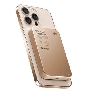 MOMAX Q.Mag X1 Qi2 10000mAh Gen 2 15W MagSafe Wireless Power Bank – Rose Gold