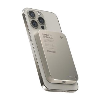 MOMAX Q.Mag X1 10000mAh Gen 2 15W MagSafe Wireless Power Bank – Titanium