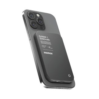 MOMAX Q.Mag X 5000mAh Gen 2 15W Ultra Slim MagSafe Wireless Power Bank