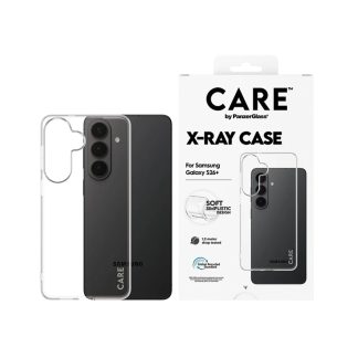 CARE™ by PanzerGlass® X-Ray Case for Samsung Galaxy S26 Plus | Transparent Protective Case | Slim Profile | Shock & Drop Protection | Scratch Resistant | Wireless Charging Compatible | Crystal Clear