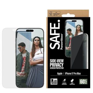 SAFE. by PanzerGlass® Privacy Screen Protector for iPhone 17 Pro Max | Ultra-Wide Fit | Tempered Glass | EasyAligner Installation Tray | Privacy Filter | Scratch & Impact Resistant | Fingerprint Resistant