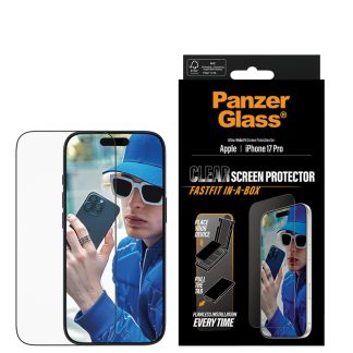 AFE. by PanzerGlass® Screen Protector for iPhone 17 Pro | Ultra-Wide Fit | Tempered Glass | EasyAligner Installation Tray | Scratch & Impact Resistant | Fingerprint Resistant | Crystal Clear