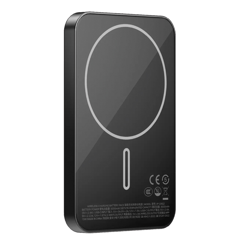 MOMAX Q.MAG X1 QI2 10000mAh GEN2 15W MAGSAFE WIRELESS POWER BANK-BLACK - Image 2