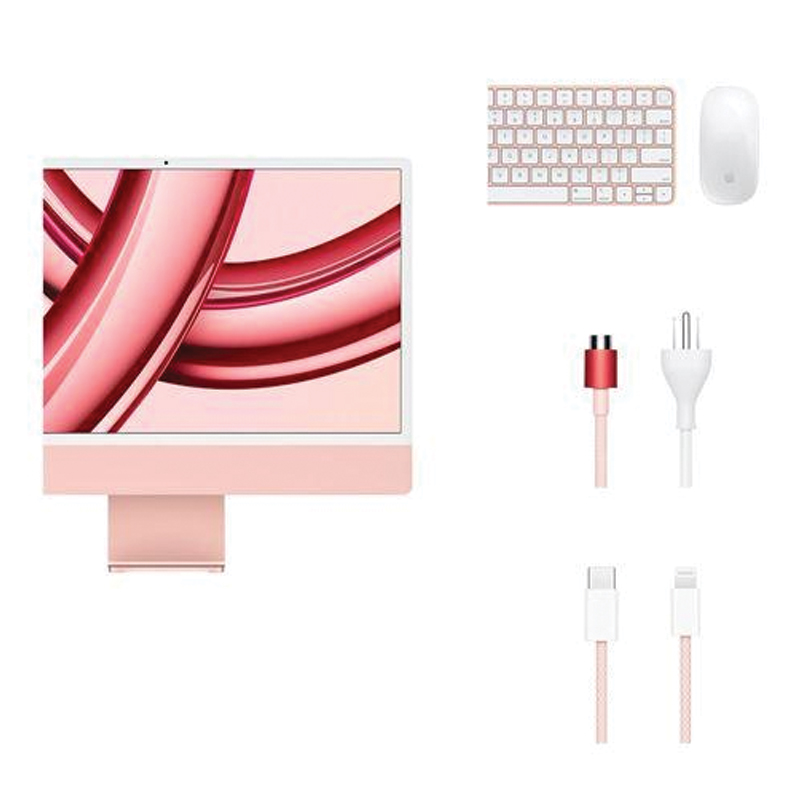 Apple iMac 24-inch M3 – 8-Core CPU / 10-Core GPU / 8GB / 256GB SSD – Pink - Image 2