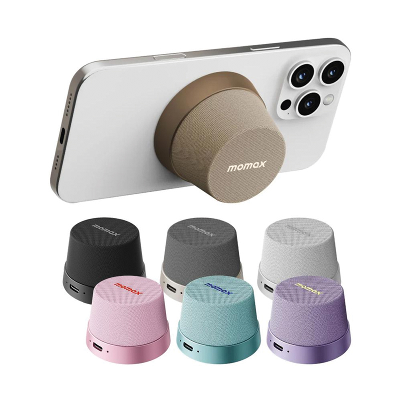 MOMAX 1-Vibe Go Magnetic Wireless Speaker | 3W | Bluetooth 5.3 | IPX6 | Rose Gold - Image 2