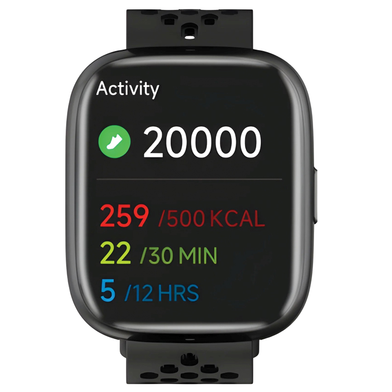 MOMAX 1-Wear Lite Smart Watch – 1.83″ Display – IP68 – 100+ Sports Modes – SW1SD – Black - Image 2